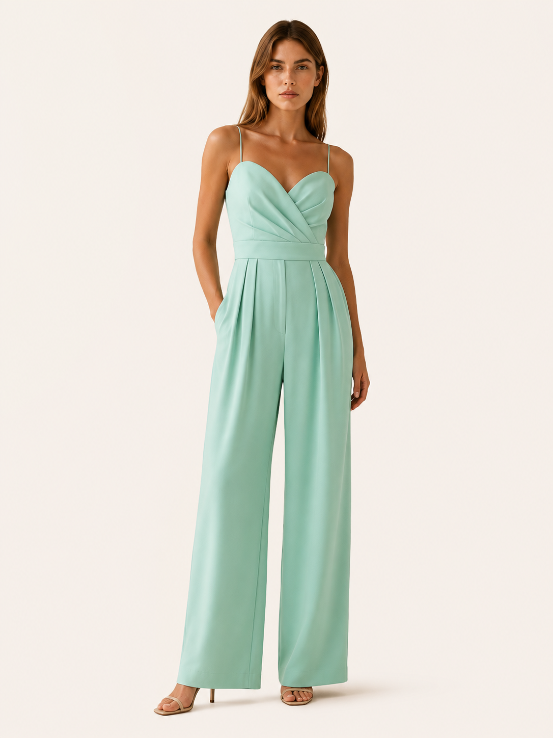 Miretta | Strap Jumpsuit with Wide Leg Trousers