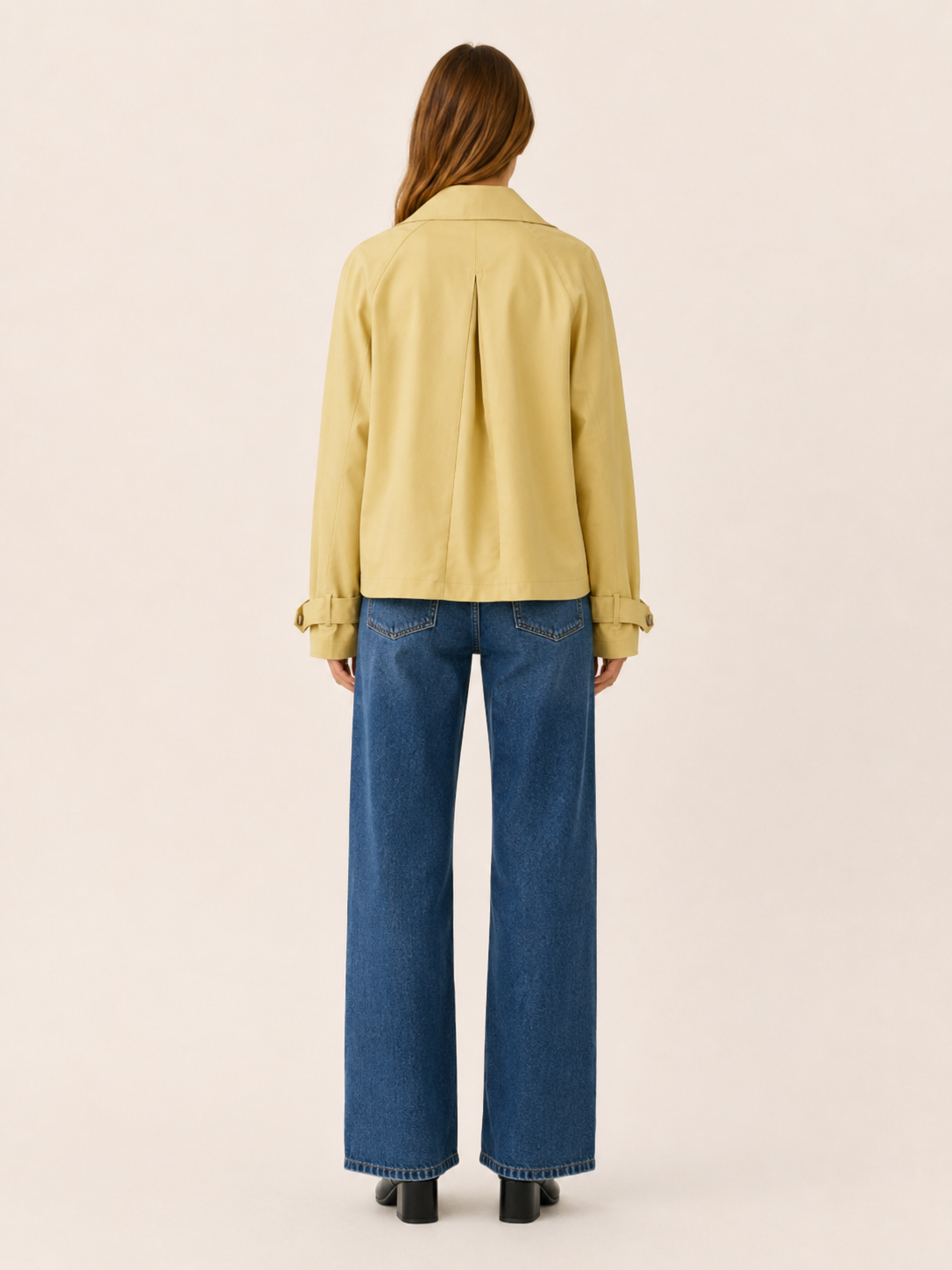 Nerissa | Short Trench Coat with Double-Breasted Front