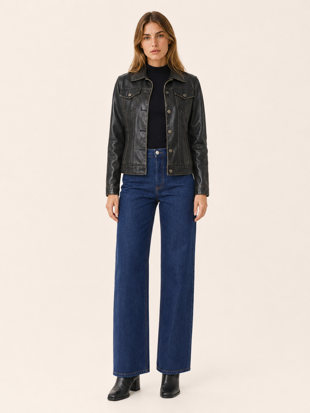 Noemi | Shirt Jacket with Utility Pockets and Button Front