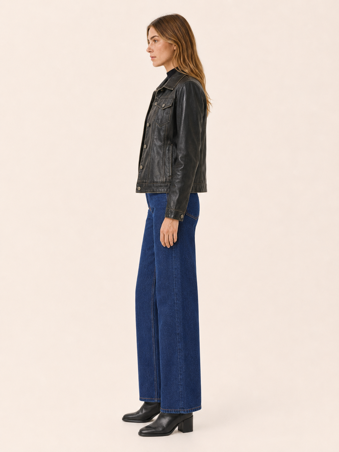 Noemi | Shirt Jacket with Utility Pockets and Button Front