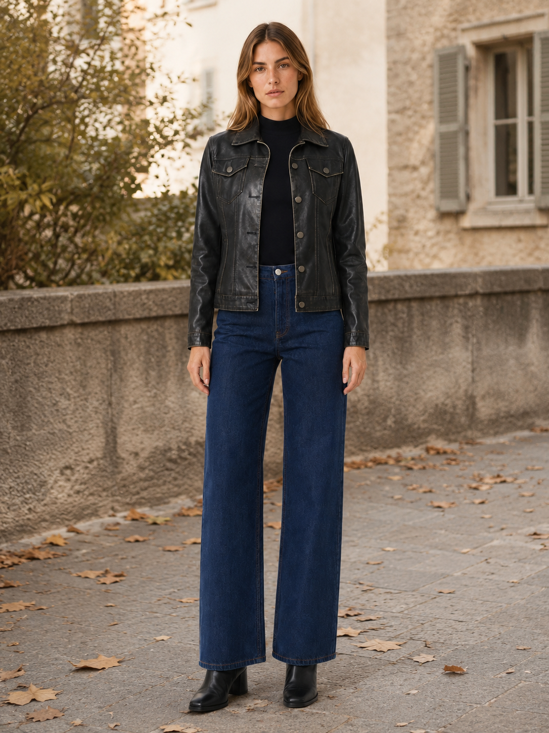 Noemi | Shirt Jacket with Utility Pockets and Button Front