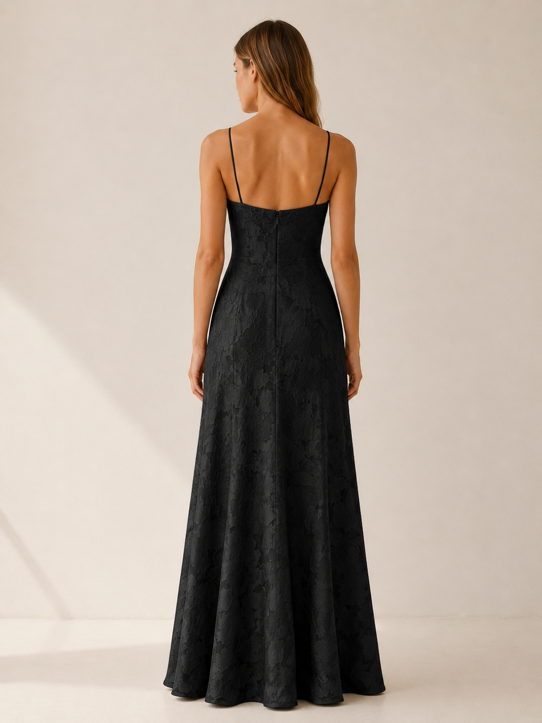 Ondine | Floral Lace Maxi Dress with Side Slit