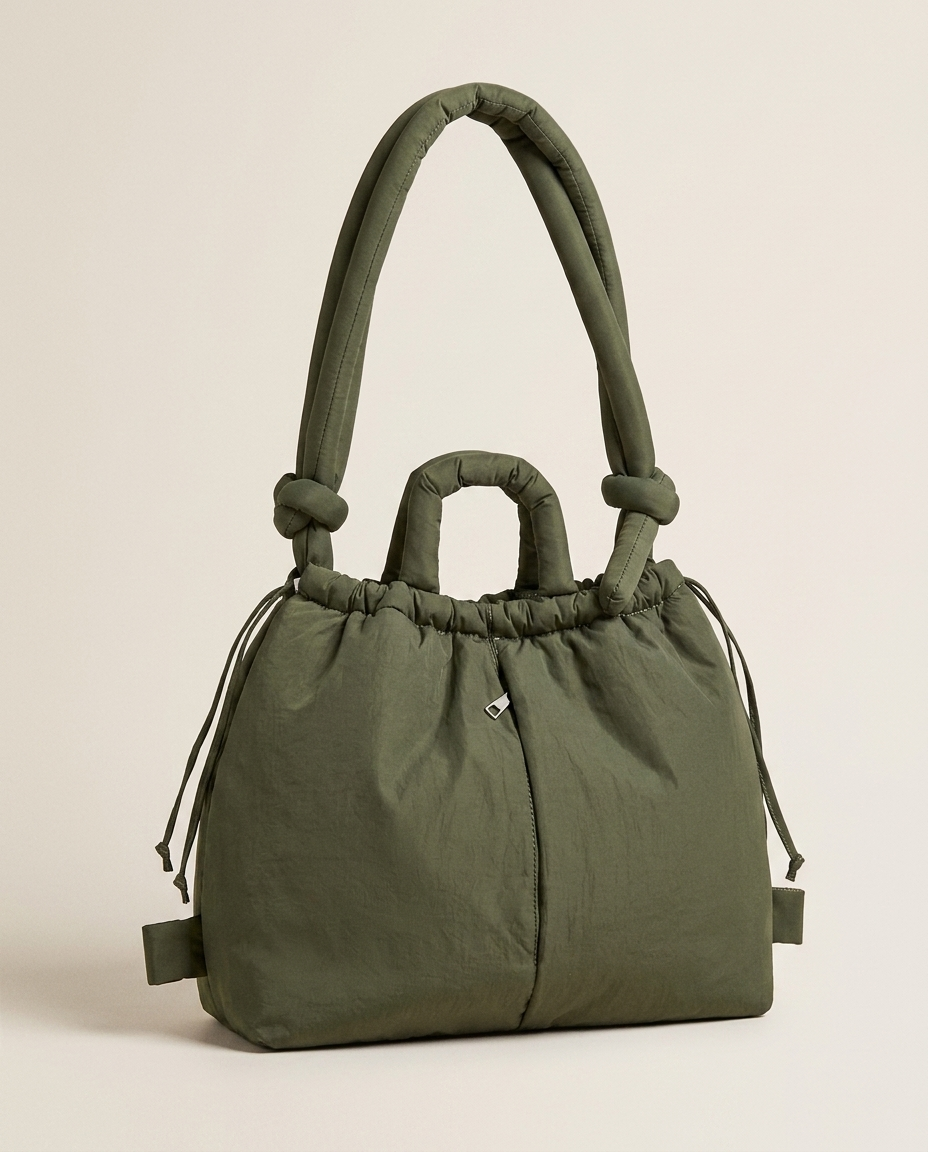 Ondine | Puffer Tote Bag with Quilted Texture