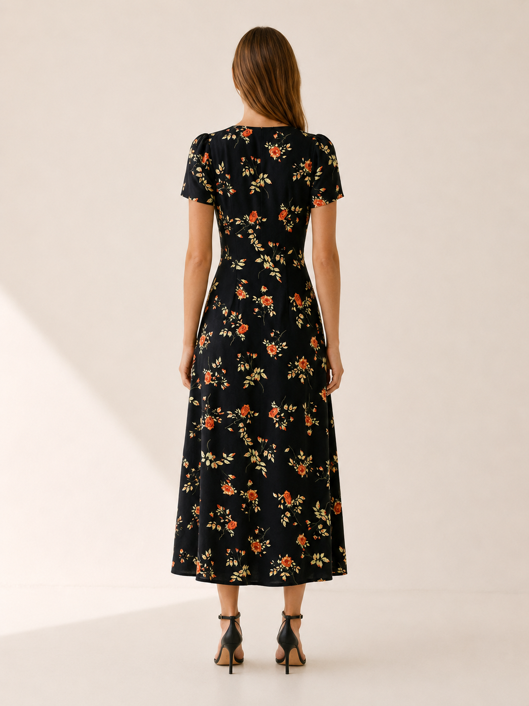 Oralie | Floral Maxi Dress with Button Front