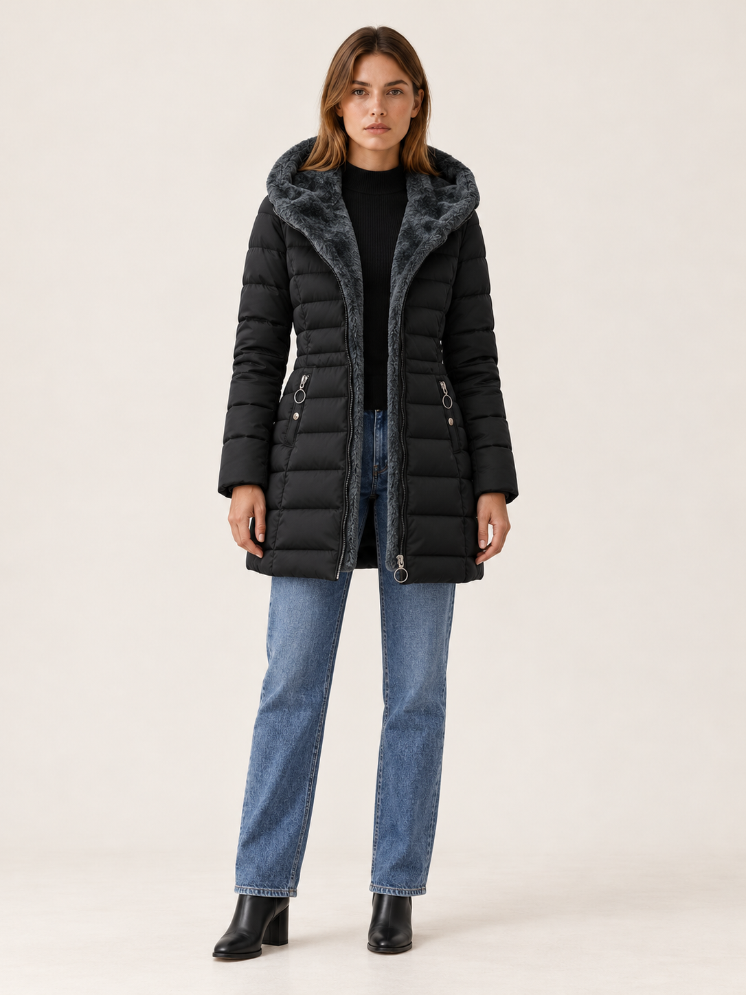 Paisley | Women's Longline Puffer Coat Winter