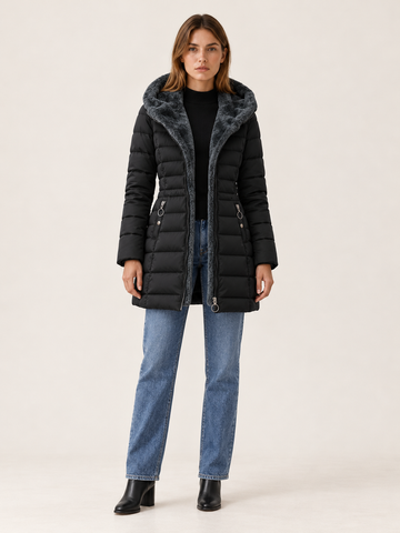 Paisley | Women's Longline Puffer Coat Winter