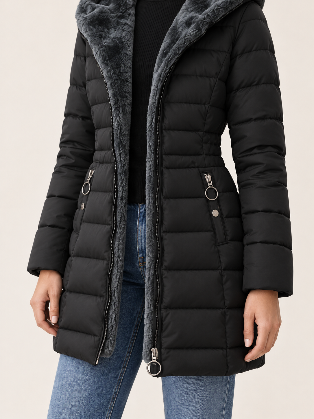 Paisley | Women's Longline Puffer Coat Winter
