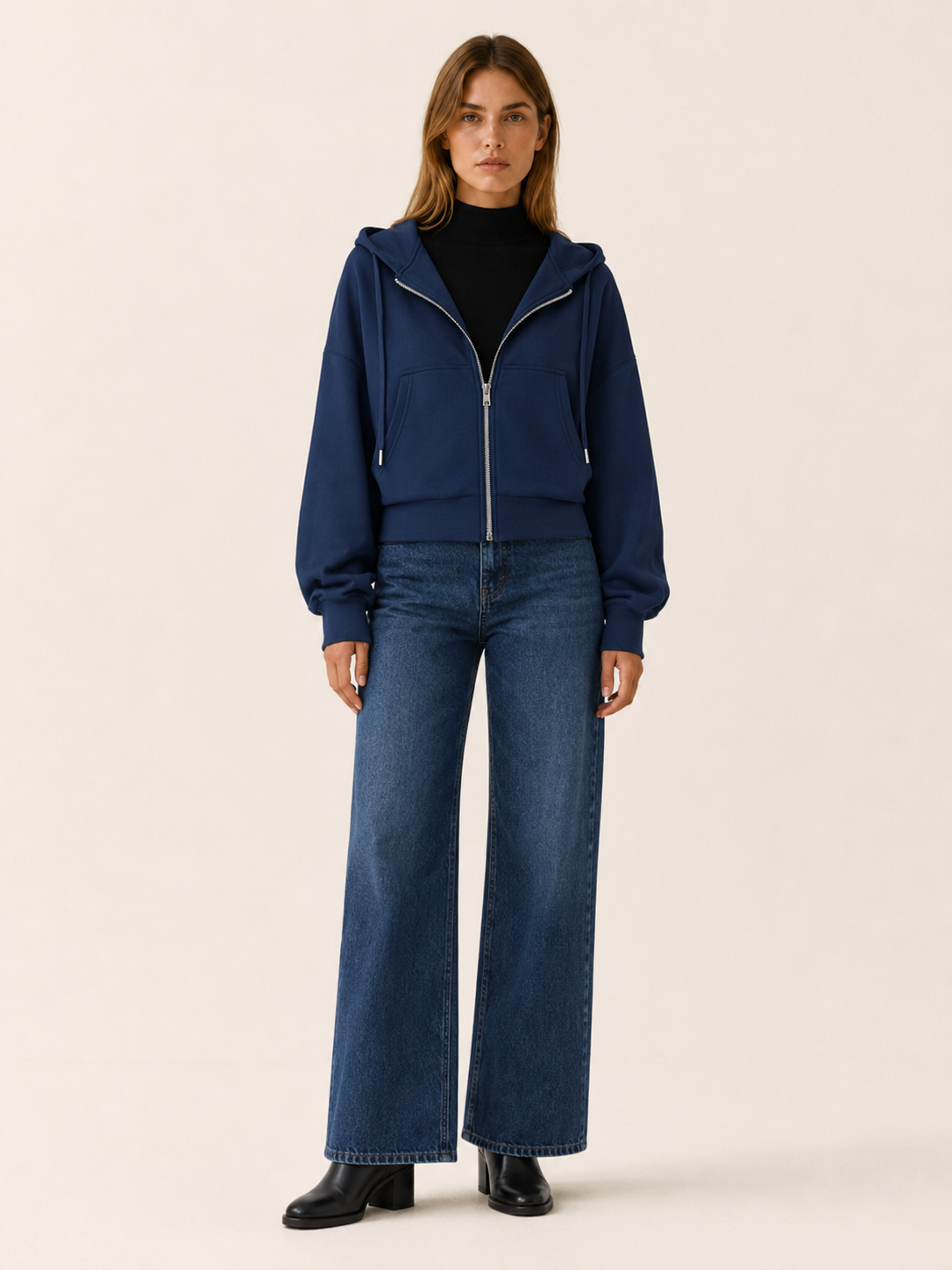 Paloma | Women's Zip Through Cropped Hoodie