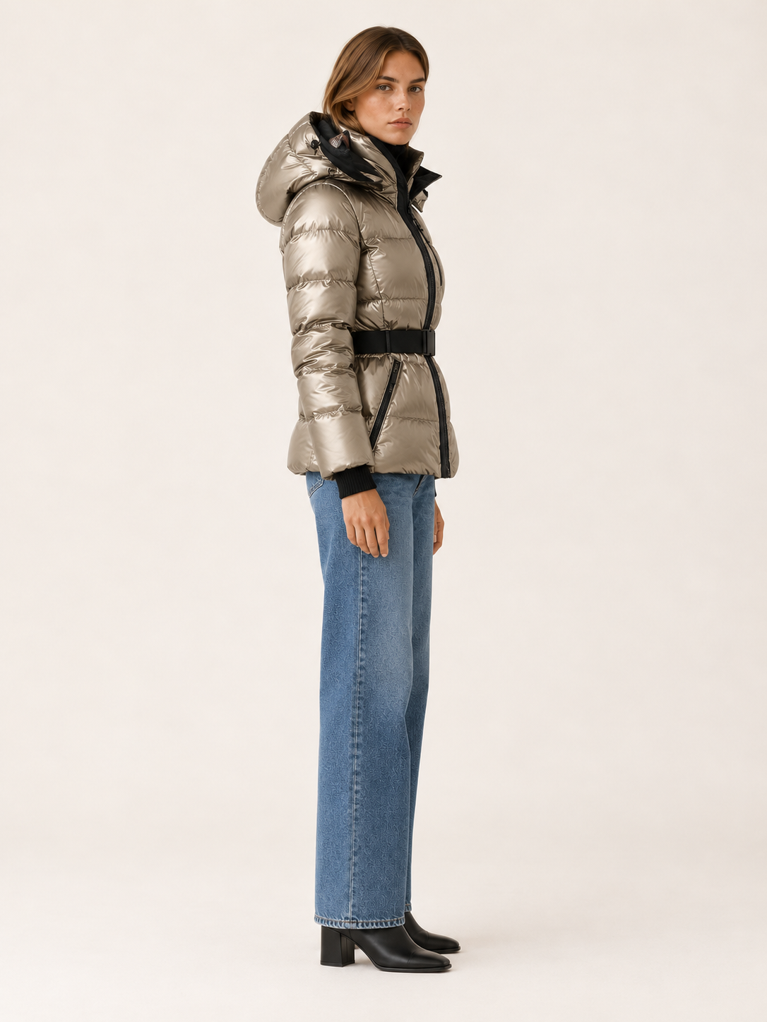 Raelynn | Women's Belted Puffer Jacket Winter Waterproof Ski