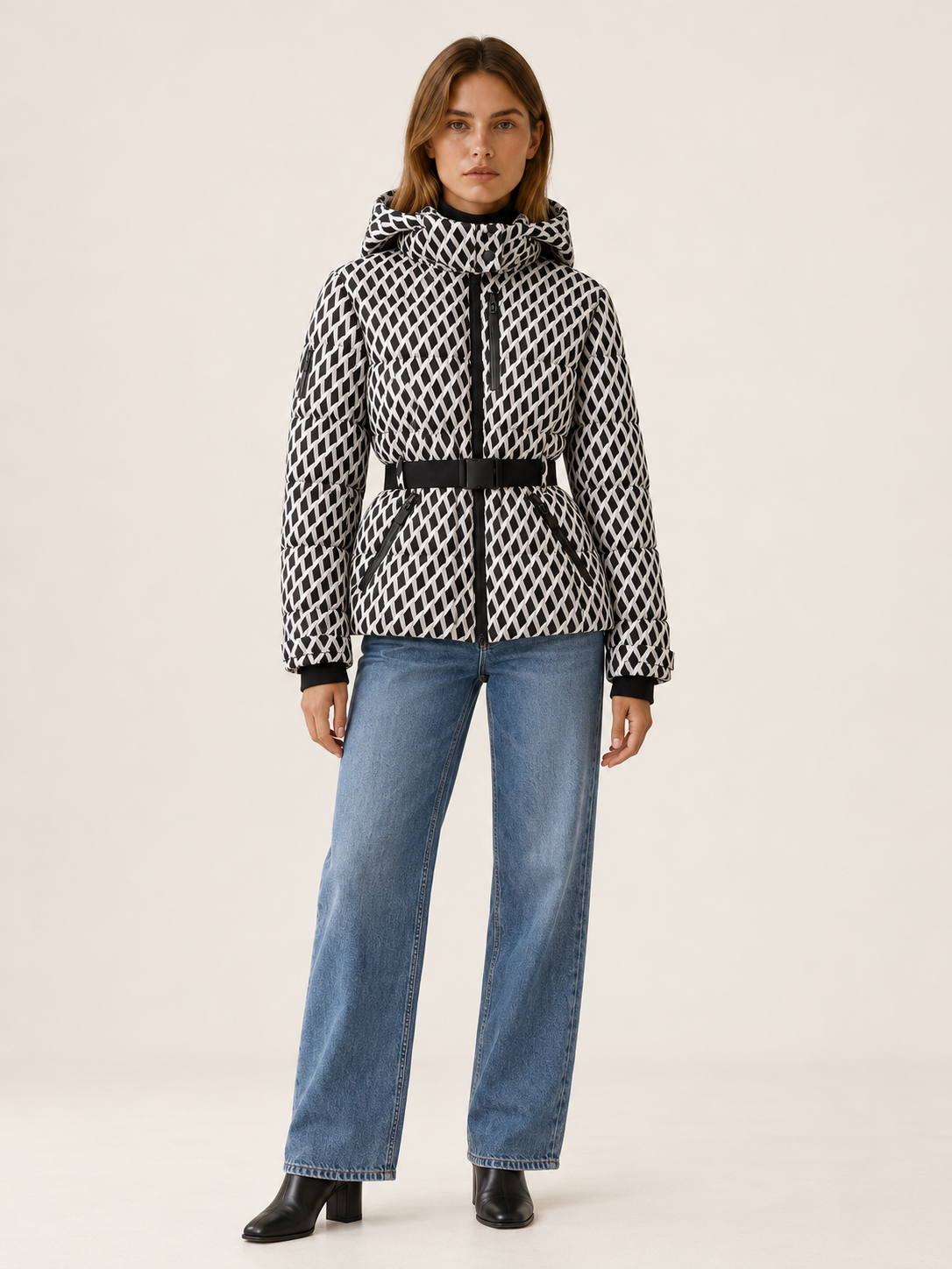Raelynn | Women's Belted Puffer Jacket Winter Waterproof Ski