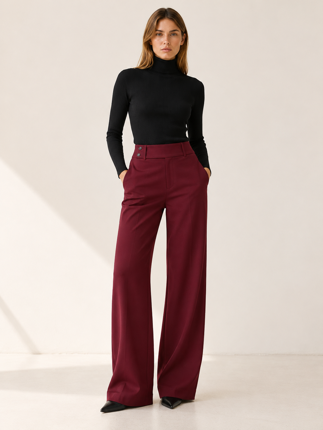 Reign | Women's Tailored Wide Leg Pants Fall Work