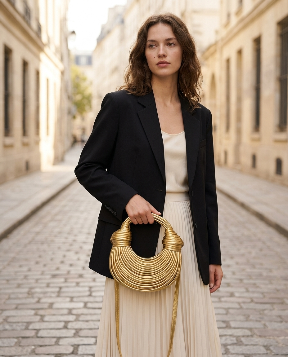 Romy | Sculptural Handbag with Knotted Handle