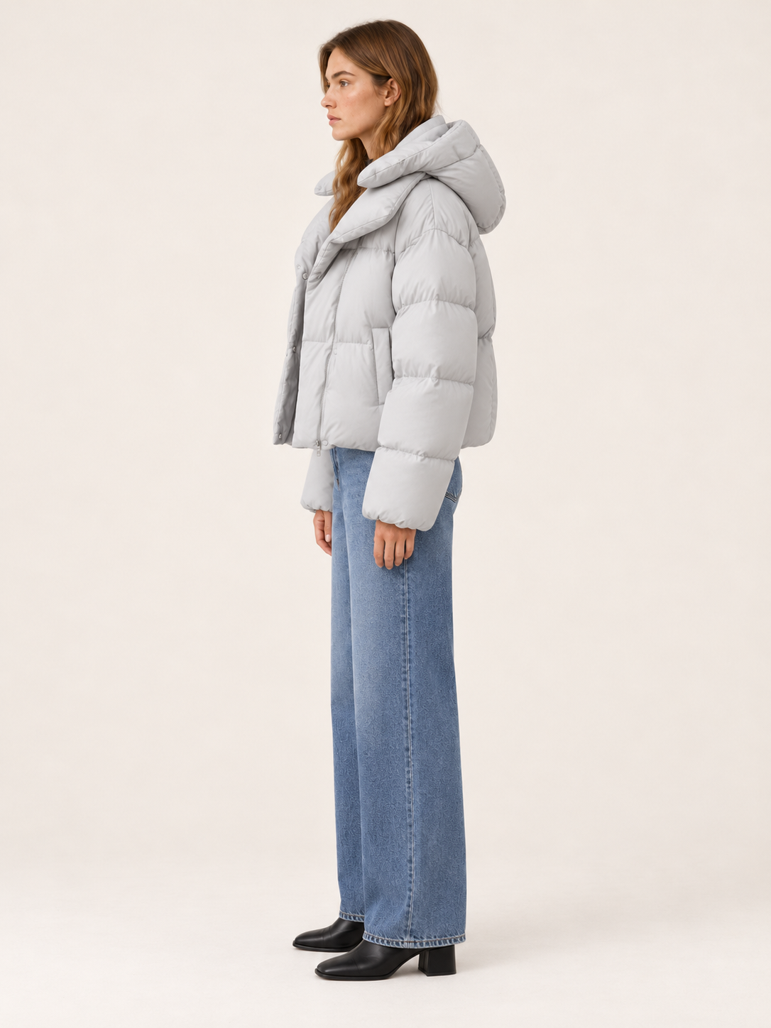 Rosalba | Women's Cropped Hooded Puffer Jacket Winter