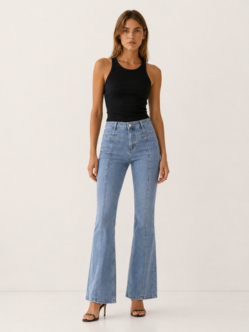 Rosanna | Flare Jeans with Star Patch Detail