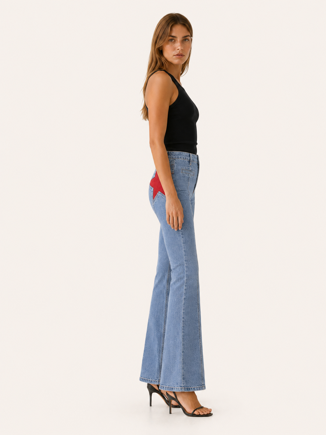 Rosanna | Flare Jeans with Star Patch Detail