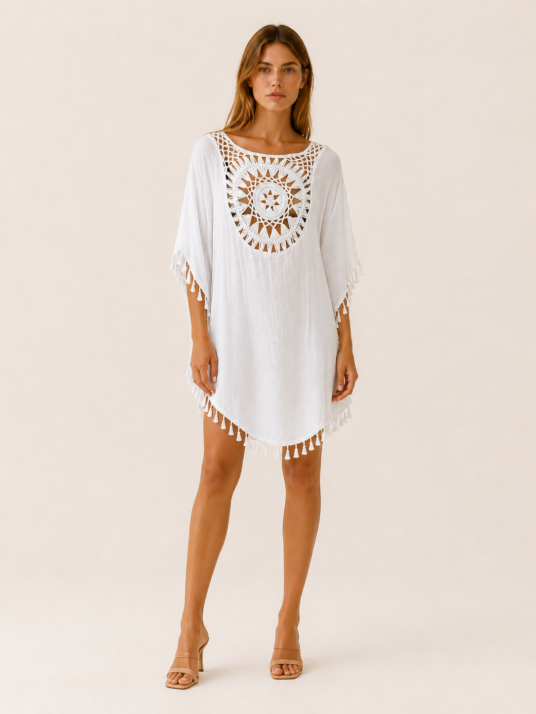 Saskia | Beach Cover-Up with Crochet Detail