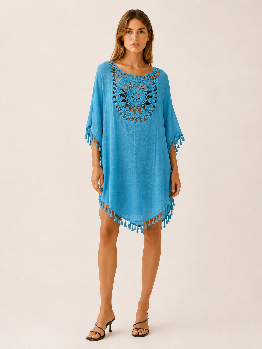 Saskia | Beach Cover-Up with Crochet Detail