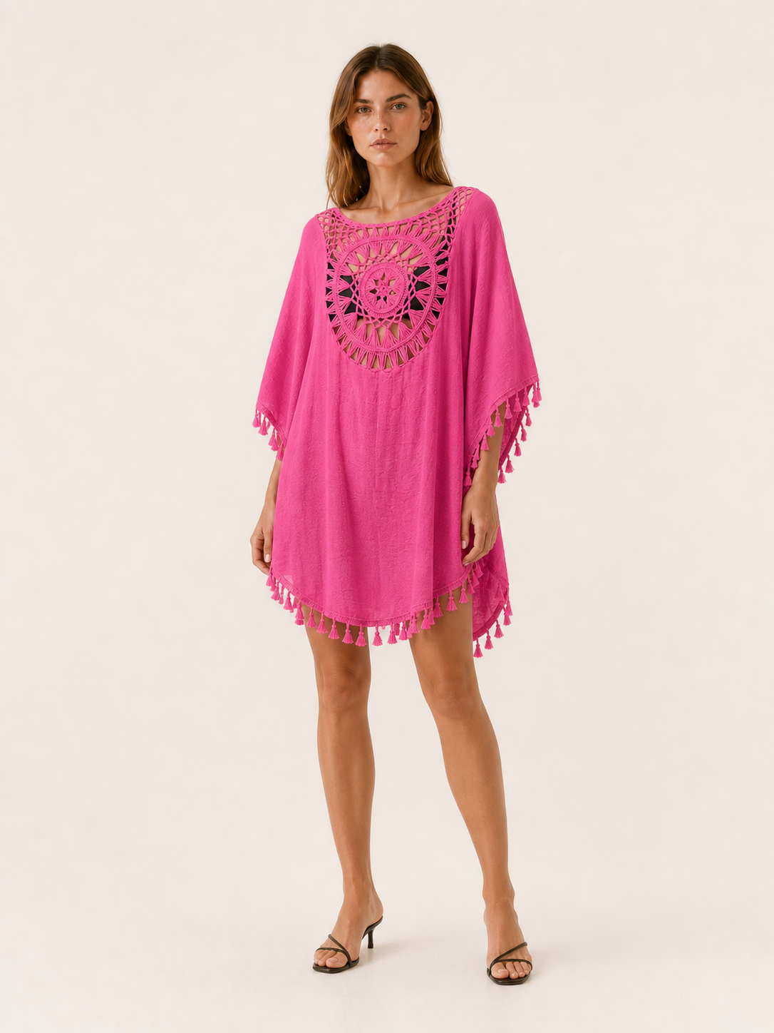 Saskia | Beach Cover-Up with Crochet Detail
