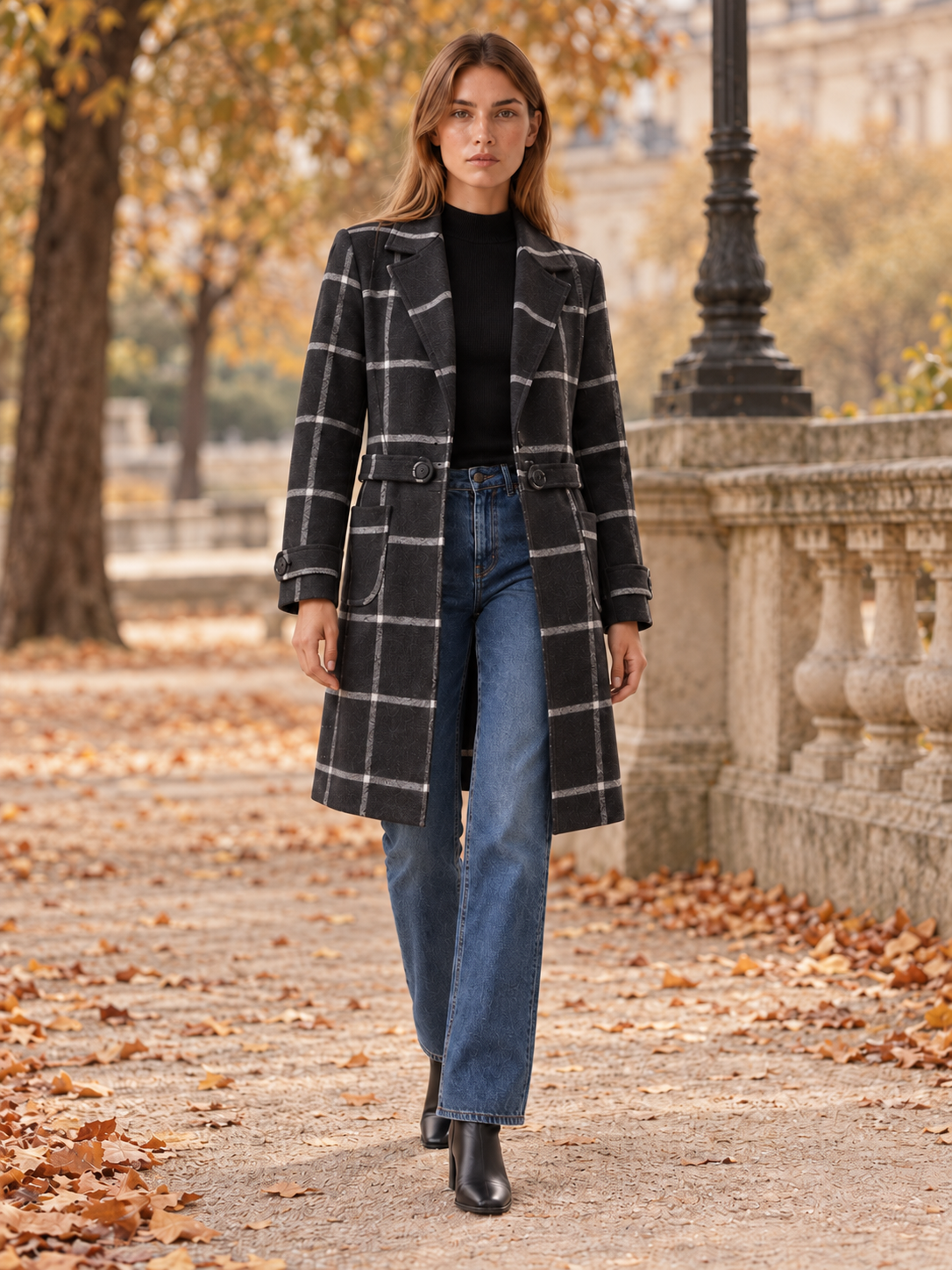 Scottie | Women's Plaid Coat Winter