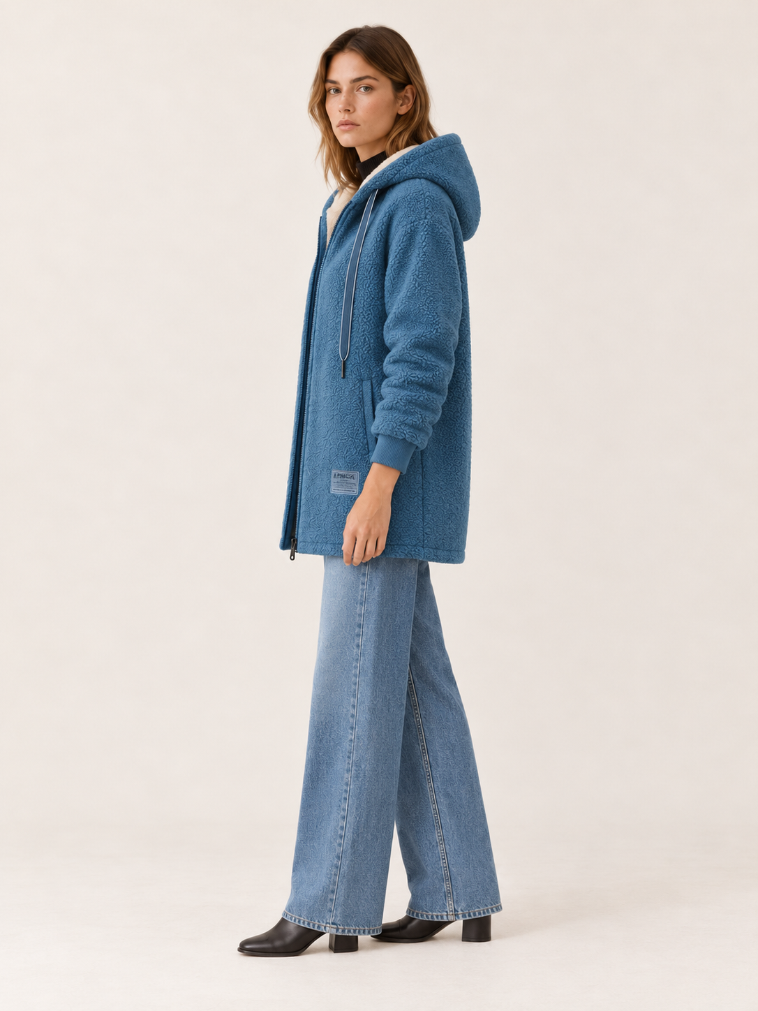 Serenity | Women's Hooded Sherpa Jacket Winter