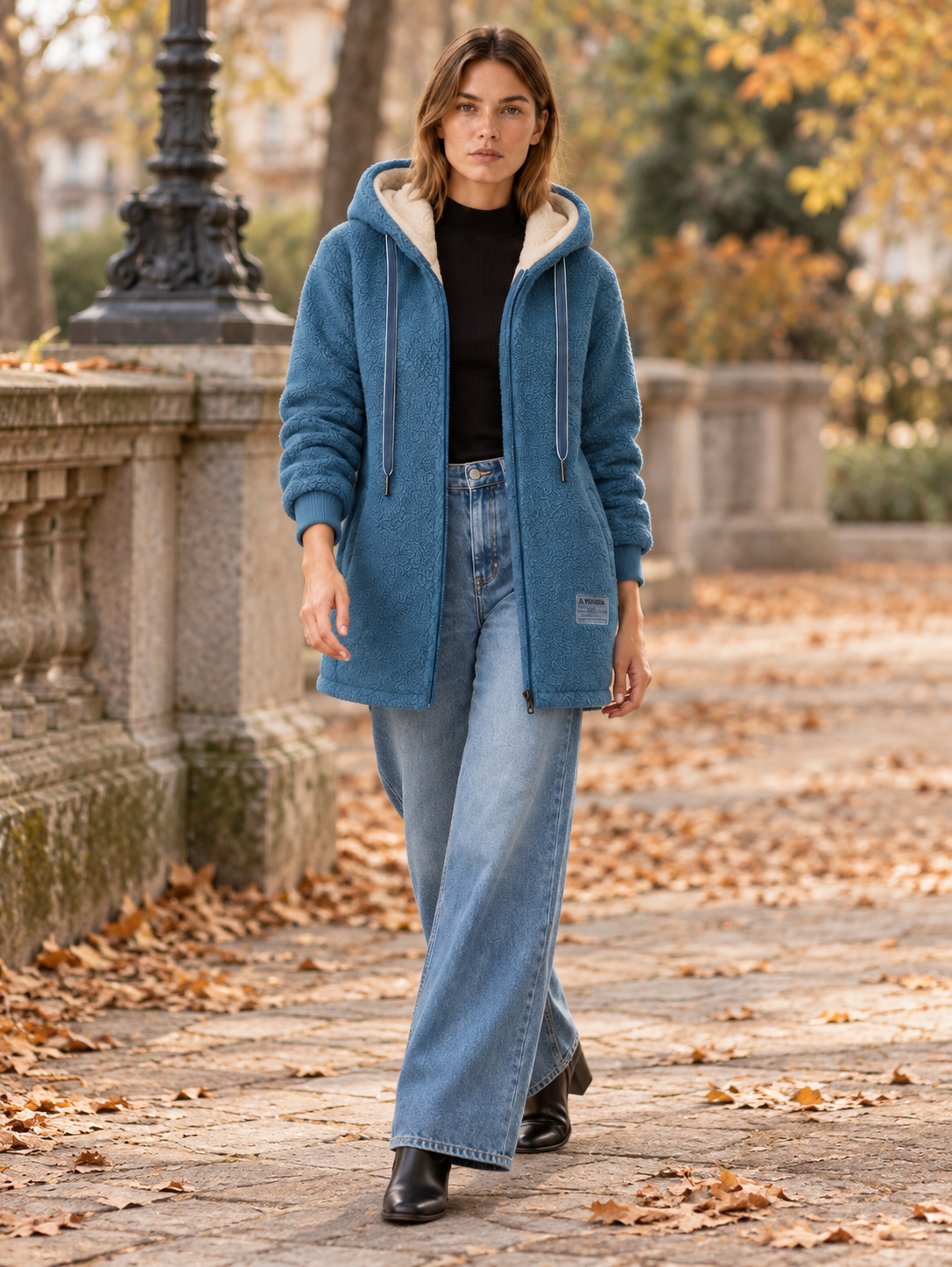 Serenity | Women's Hooded Sherpa Jacket Winter