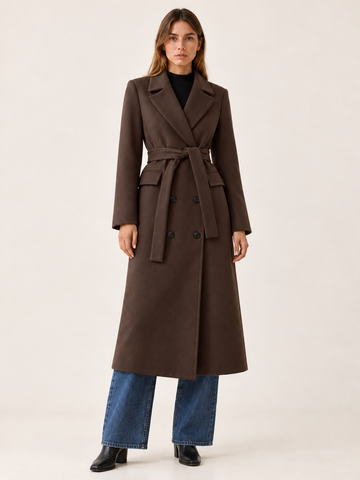 Skyler | Women's Belted Long Coat Winter