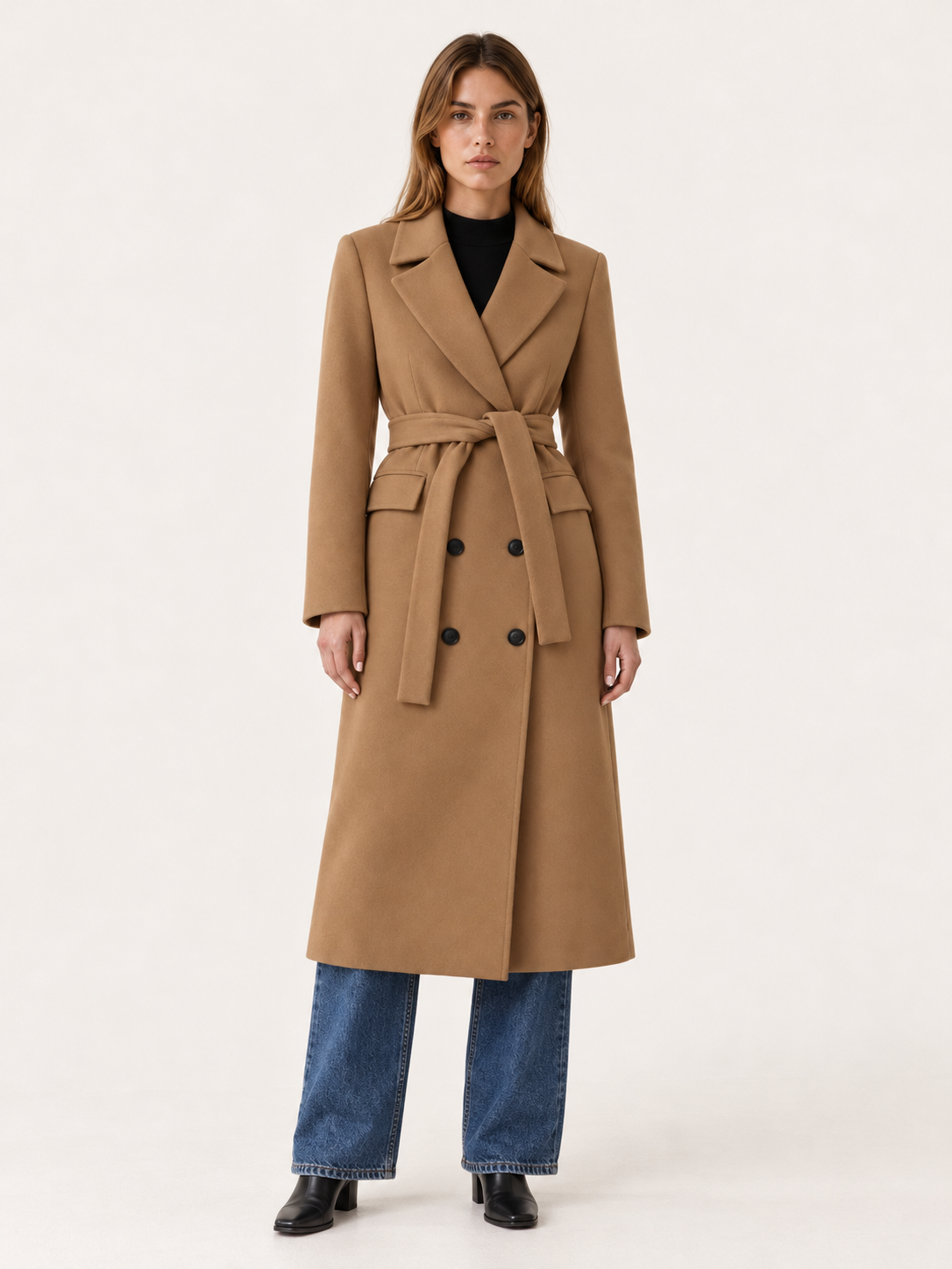 Skyler | Women's Belted Long Coat Winter