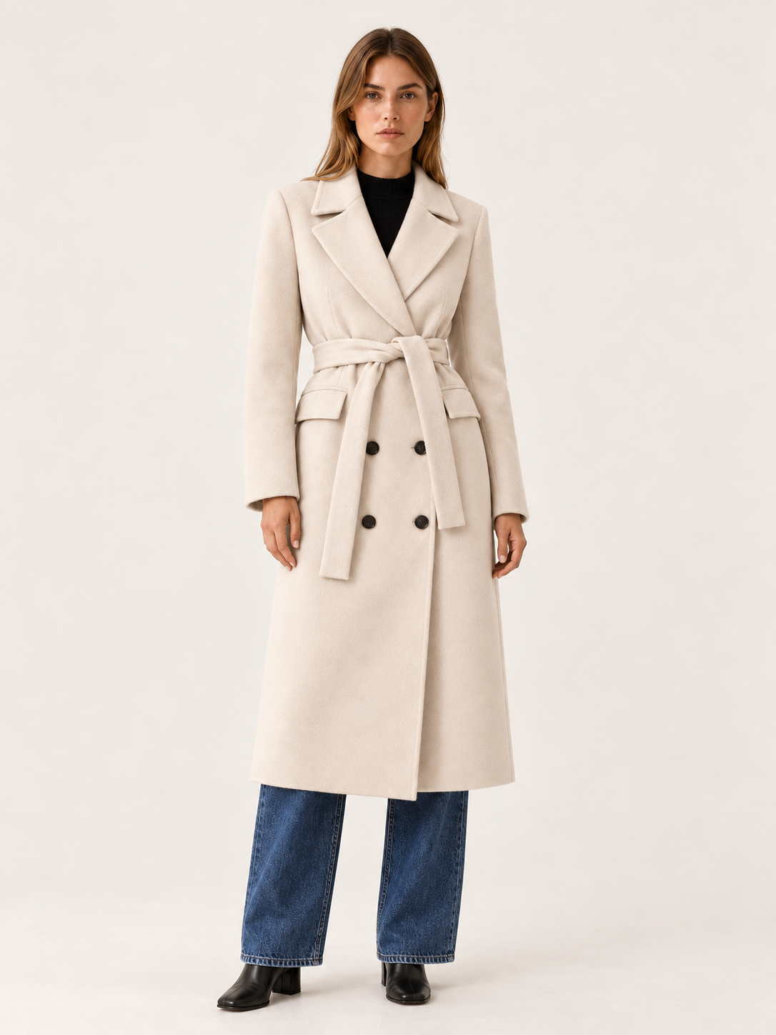 Skyler | Women's Belted Long Coat Winter
