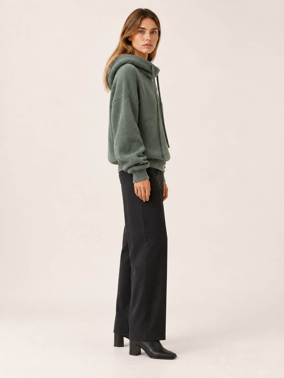 Sunny | Women's Oversized Knit Hoodie Fall