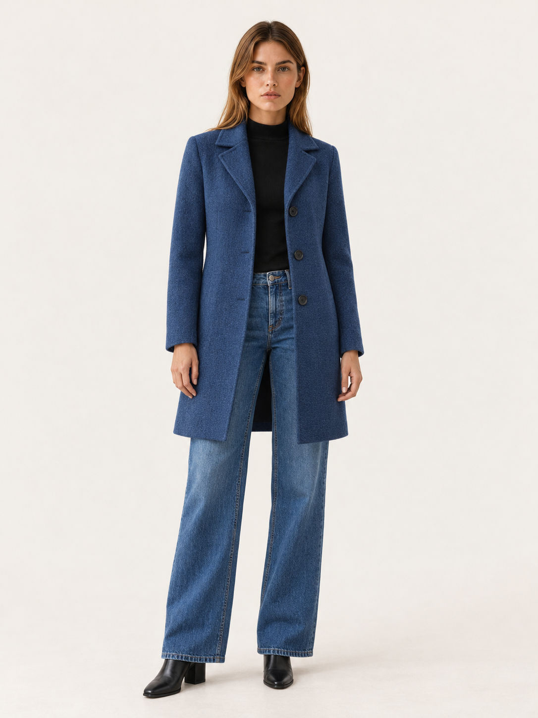 Sylvia | Women's Single-Breasted Wool Blend Coat Winter