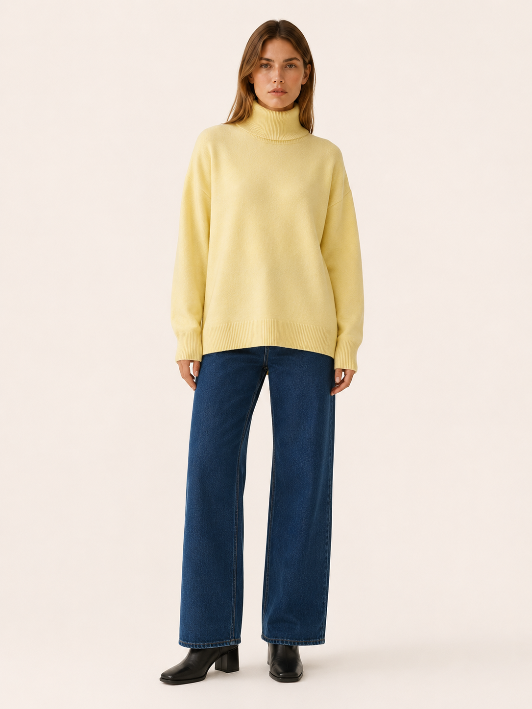 Talyssa | Turtleneck Sweater with Relaxed Fit and Long Sleeves