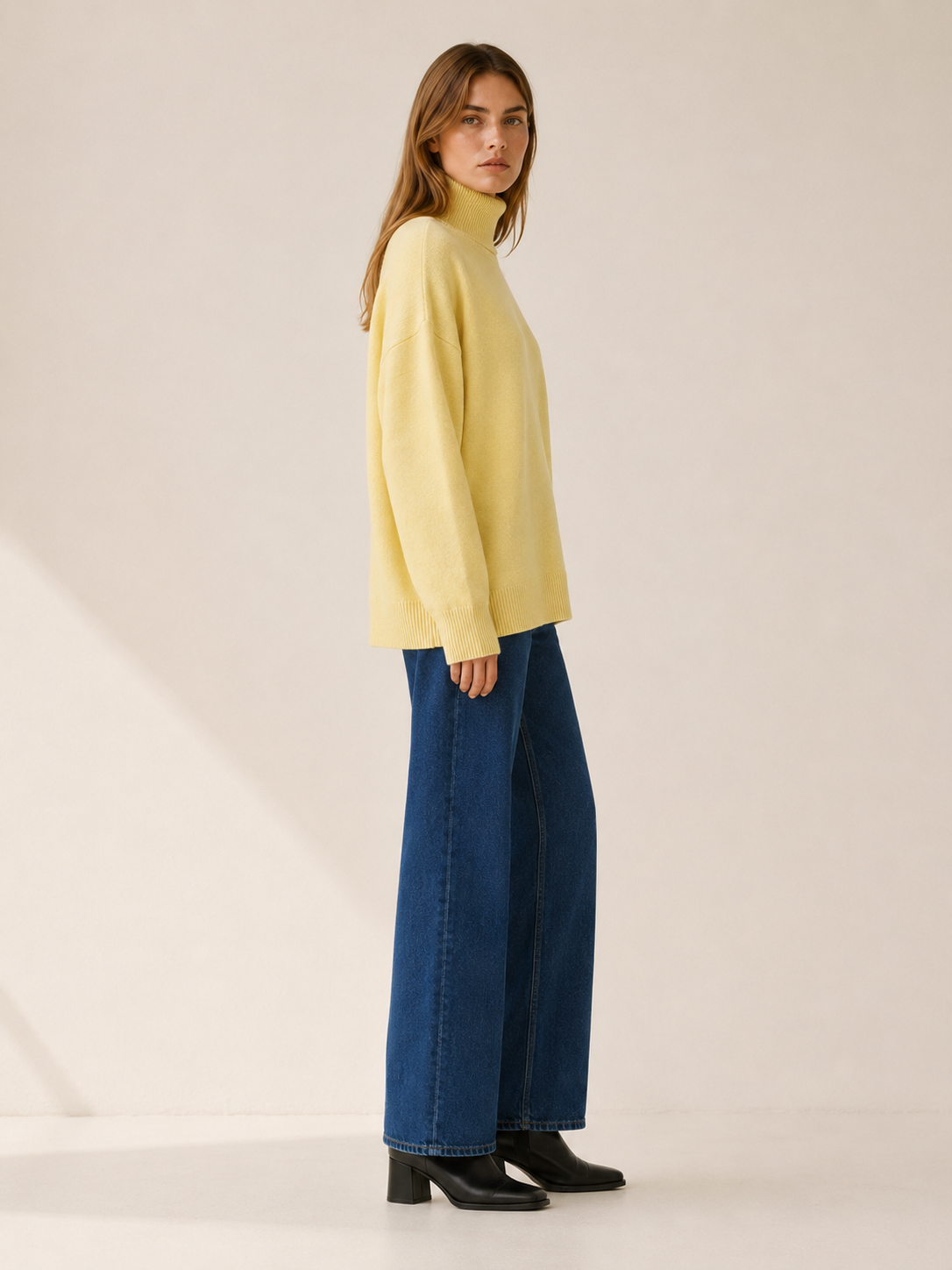 Talyssa | Turtleneck Sweater with Relaxed Fit and Long Sleeves