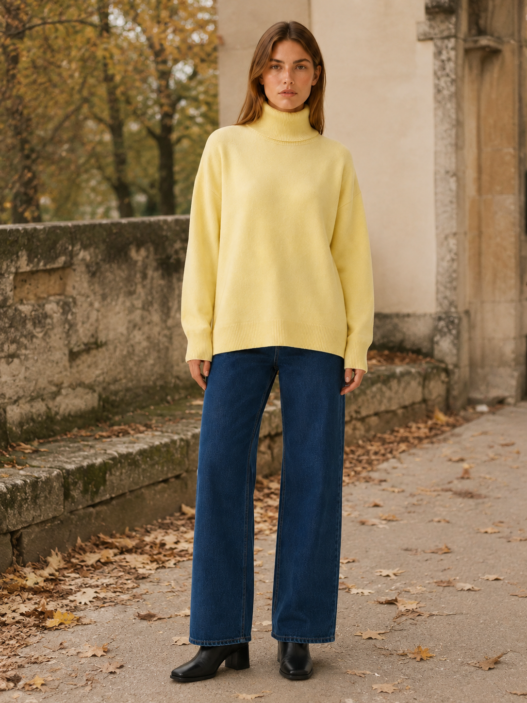 Talyssa | Turtleneck Sweater with Relaxed Fit and Long Sleeves