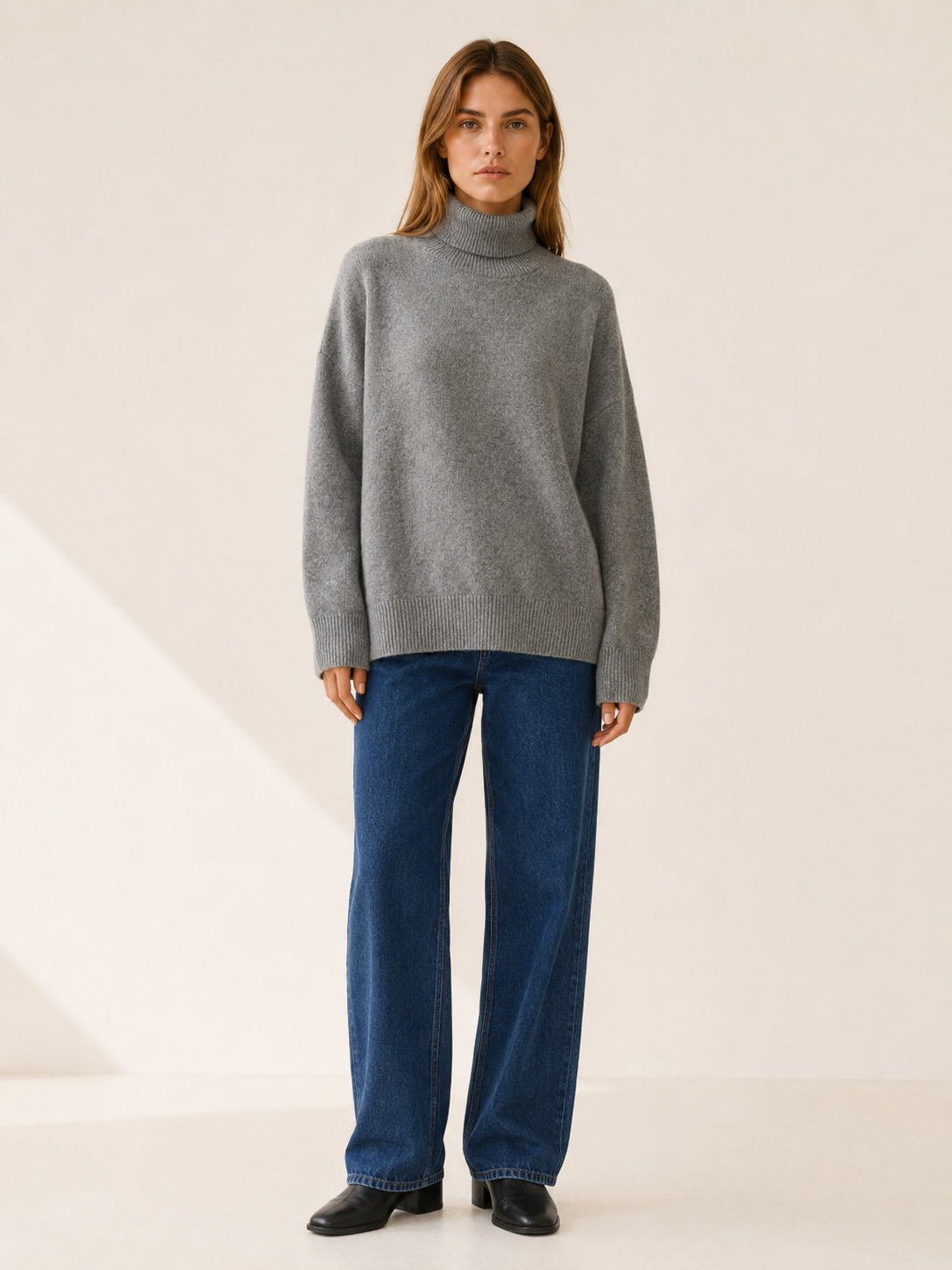 Talyssa | Turtleneck Sweater with Relaxed Fit and Long Sleeves