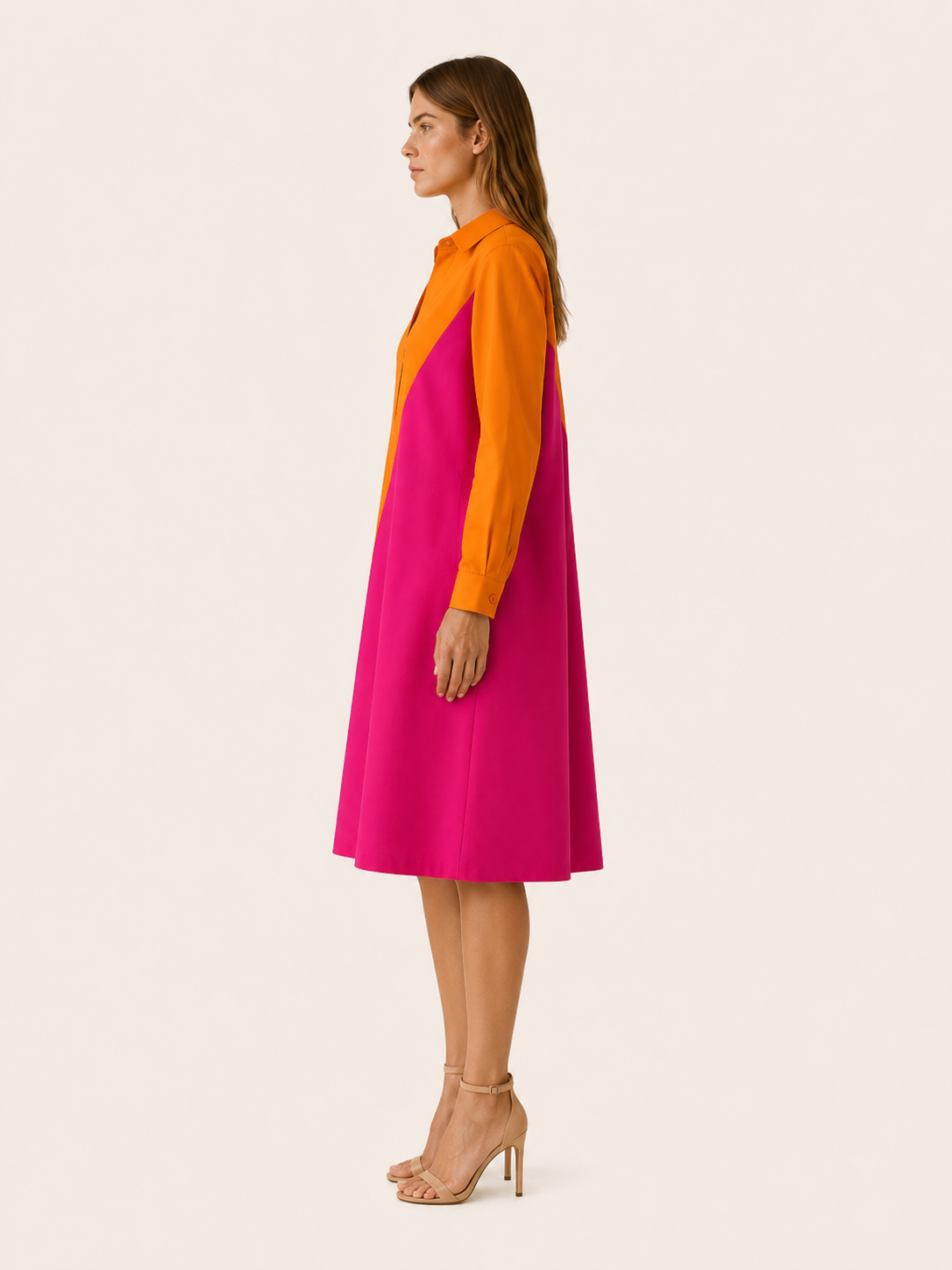 Tinsley | Midi Dress with Draped Panel Occasion Dress