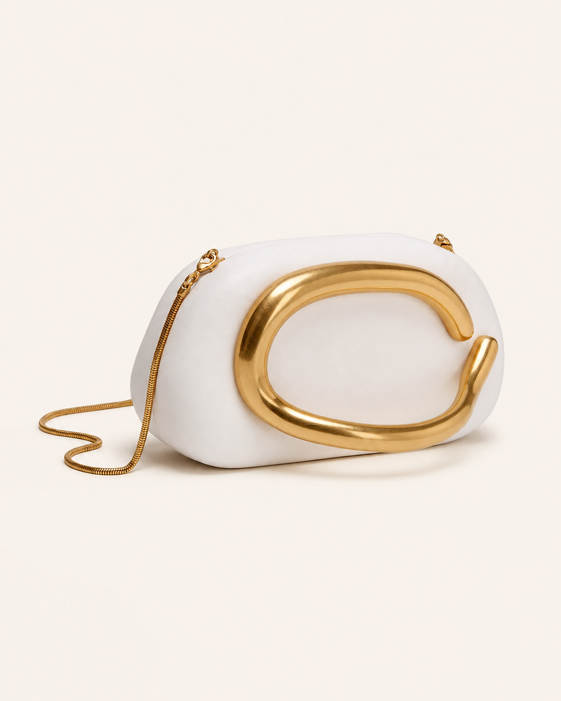 Vanya | Sculptural Clutch Bag with Chain Strap