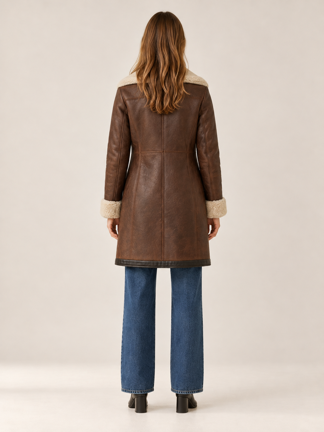 Verene | Women's Longline Aviator Coat Winter
