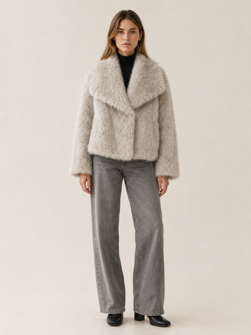Viviana | Women's Oversized Faux Fur Jacket Winter Evening