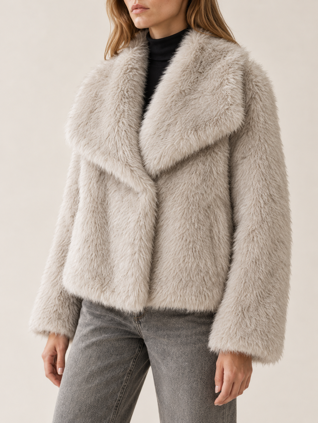 Viviana | Women's Oversized Faux Fur Jacket Winter Evening