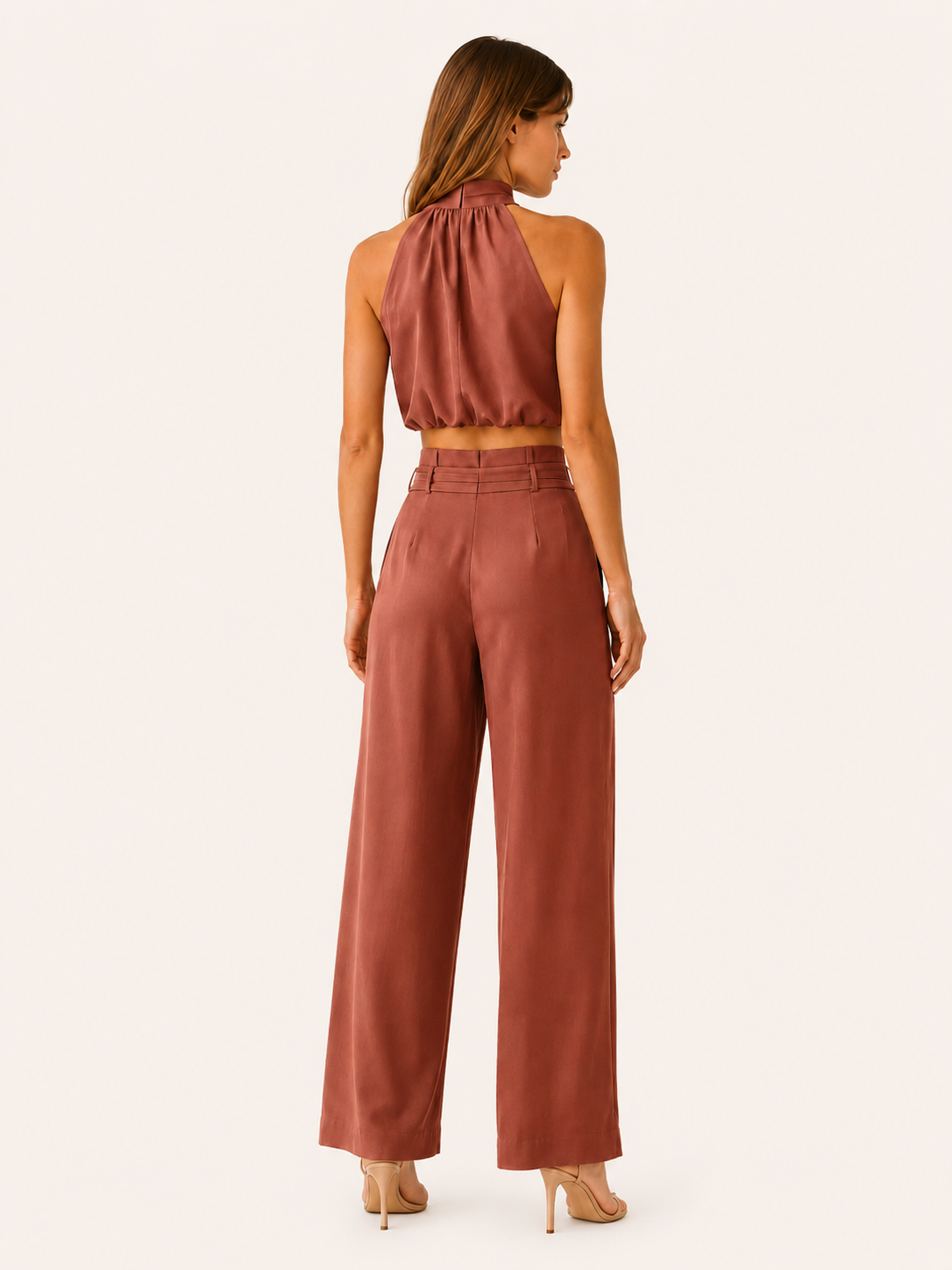 Vianne | Wide Leg Pants Set with Sleeveless Top