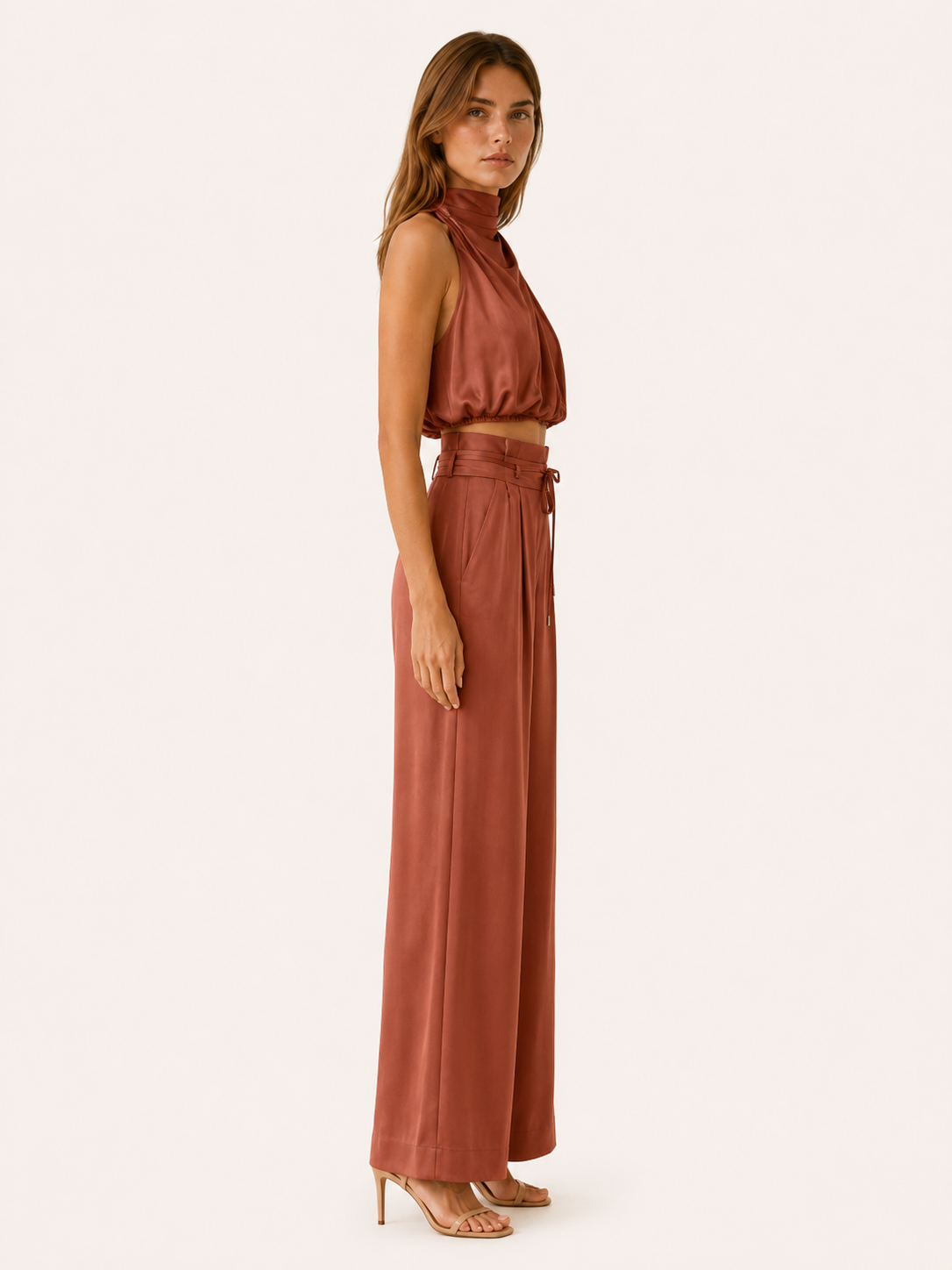 Vianne | Wide Leg Pants Set with Sleeveless Top