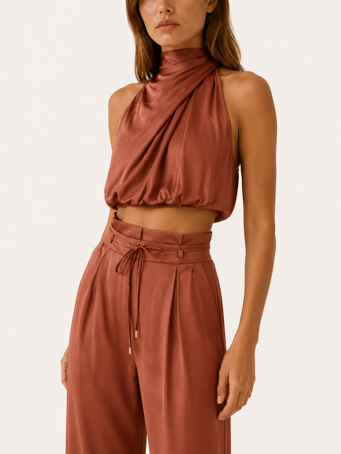 Vianne | Wide Leg Pants Set with Sleeveless Top