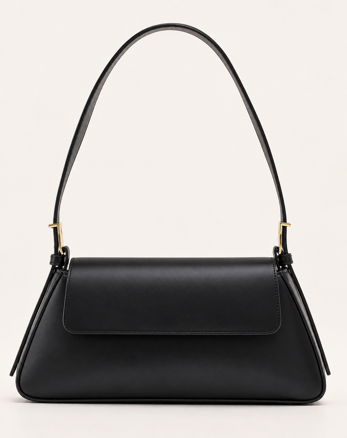 Wrenley | Women's Flap Faux Leather Baguette Bag