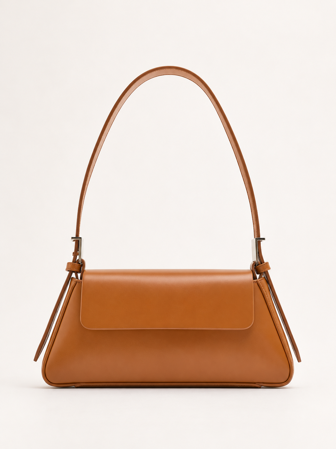 Wrenley | Women's Flap Faux Leather Baguette Bag