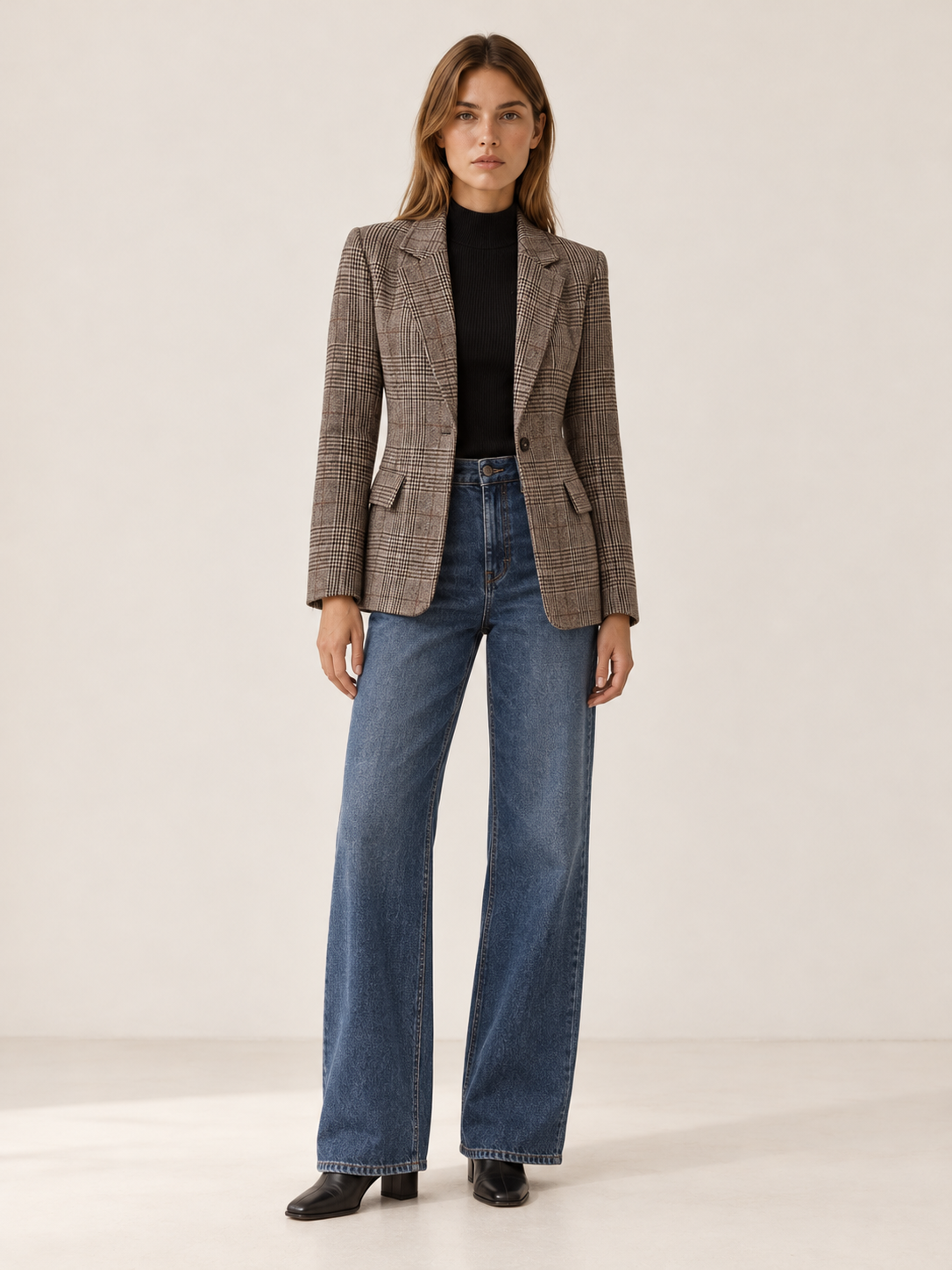 Zoe | Women's Plaid Blazer Fall Workwear