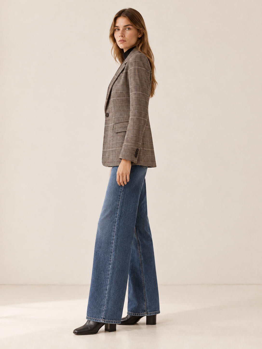Zoe | Women's Plaid Blazer Fall Workwear