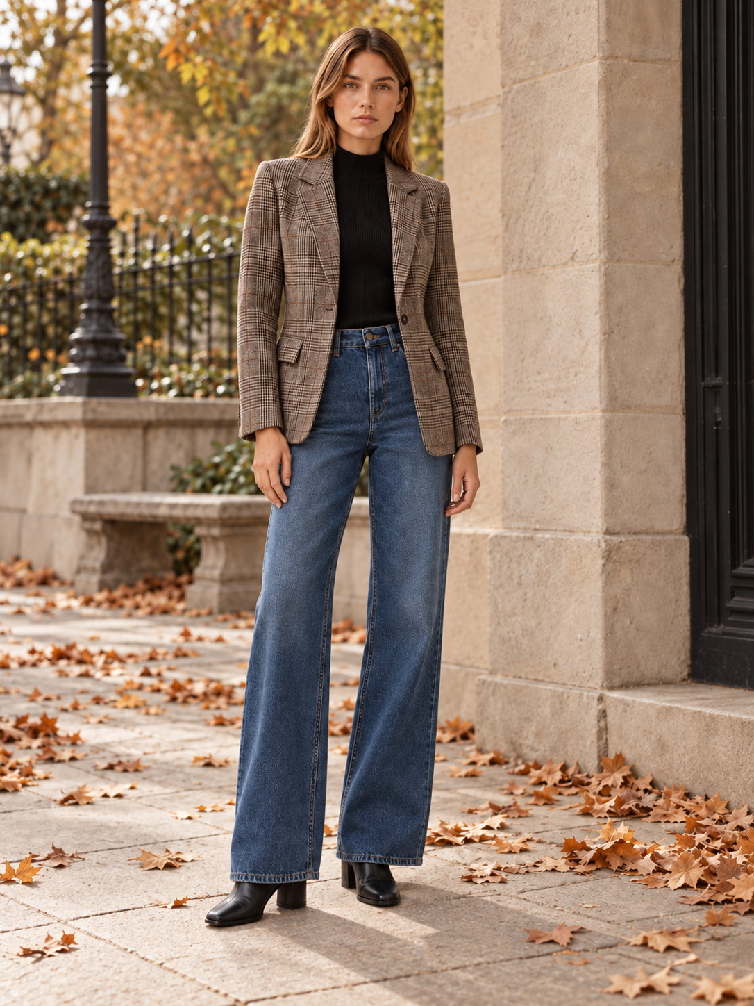Zoe | Women's Plaid Blazer Fall Workwear