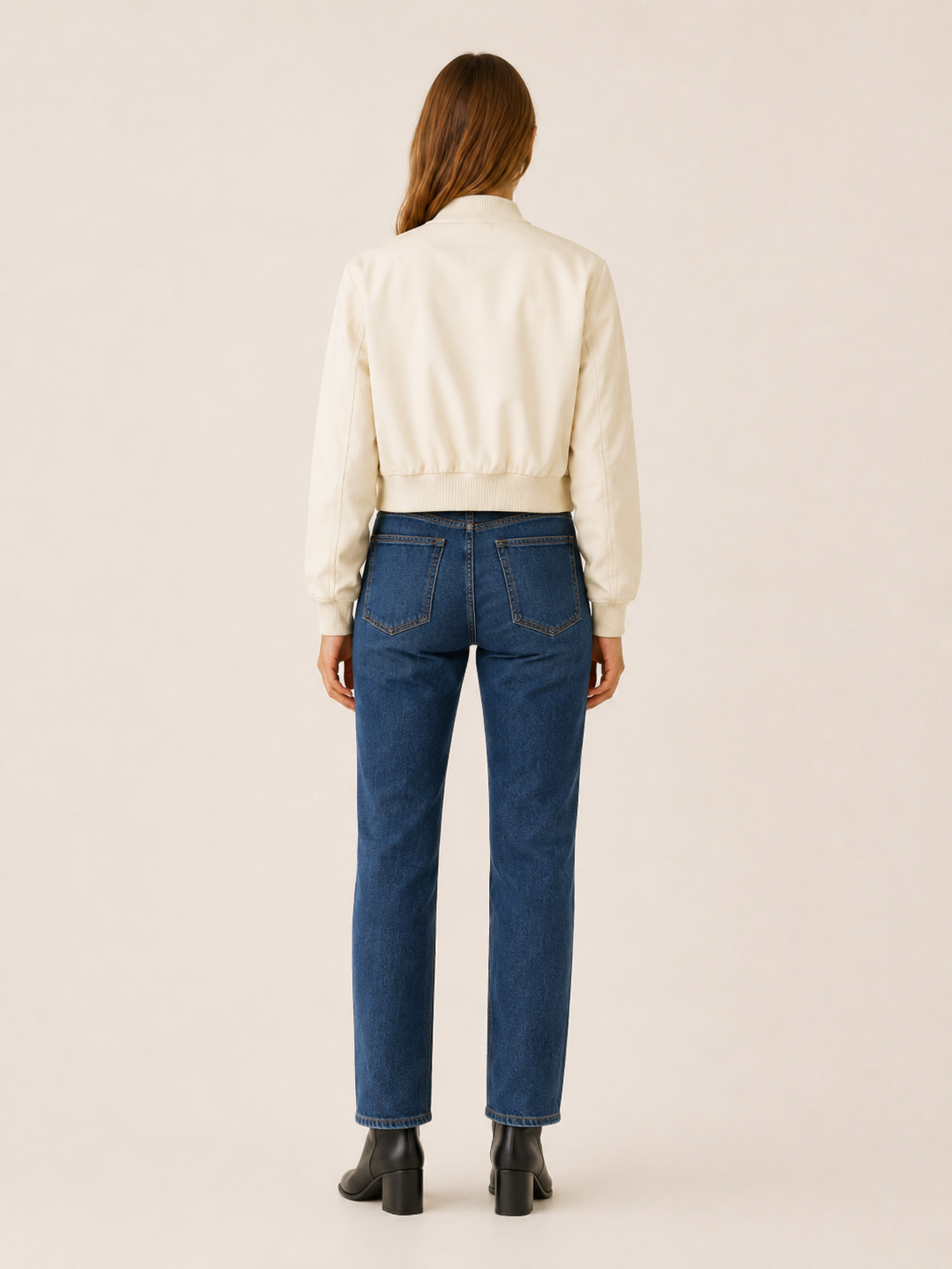 Zorielle | Cropped Bomber Jacket with Flap Pockets